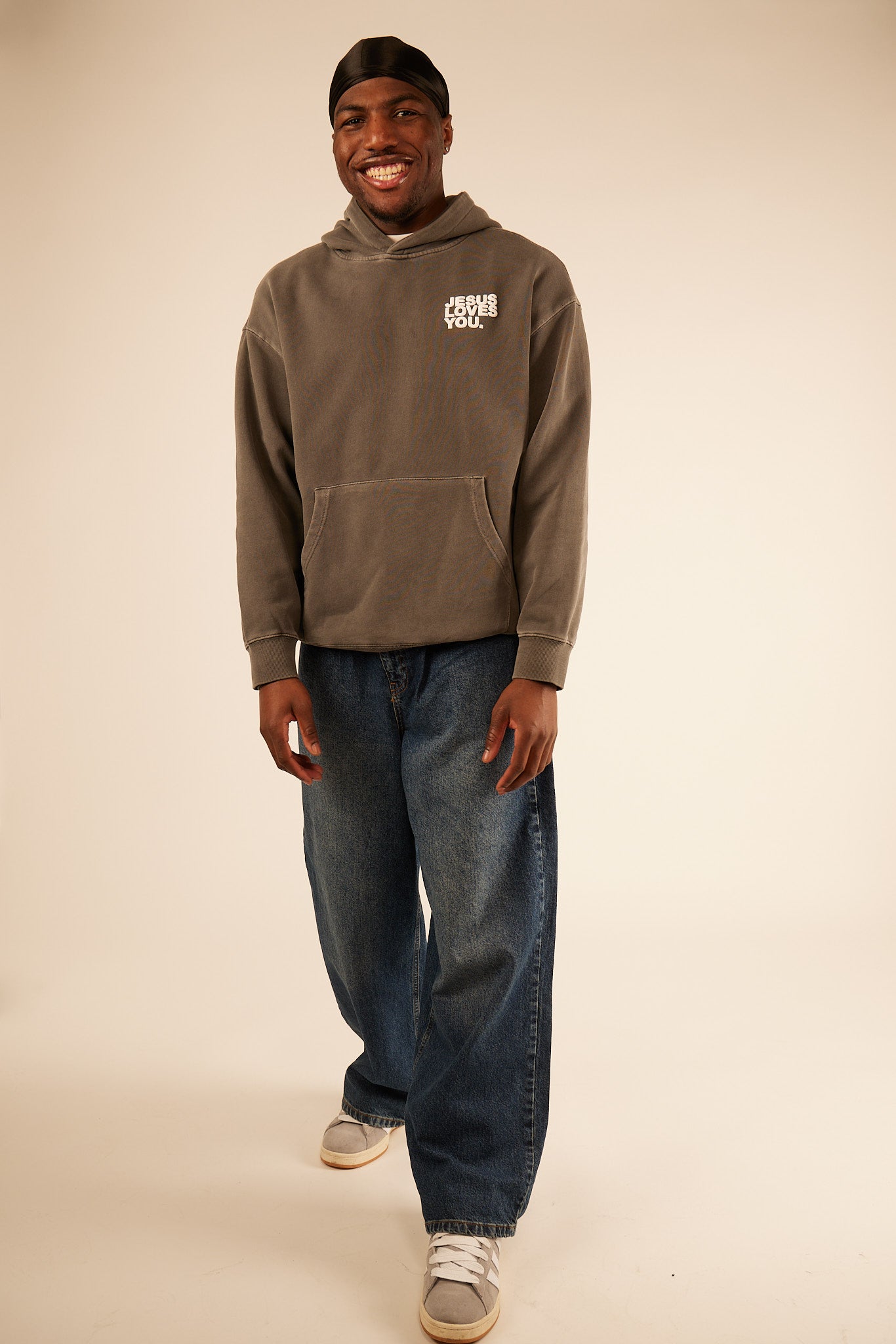 JESUS LOVES YOU Charcoal Gray